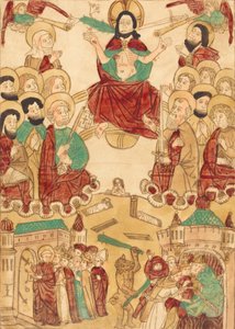 Poslední soud s apoštoly, c. 1460. od Unbekannt