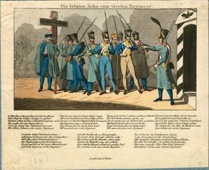 Posledních deset 4. pluku, 1831 od Unbekannt