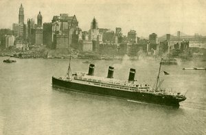 Leviatan v New Yorku, c1930. od Unbekannt
