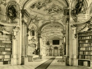 Knihovna, Admont Abbey, Rakousko, c1935. od Unbekannt