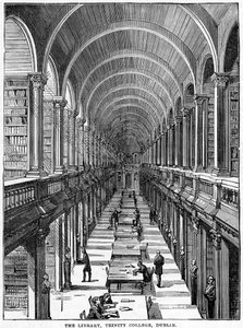 Knihovna, Trinity College, Dublin, 19. století od Unbekannt