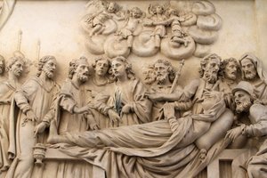 Život Panny Marie, Dům Panny Marie, Santa Casa, Replika Svaté chýše, Kostel Panny Marie Loretánské, Praha., Česká republika od Unbekannt