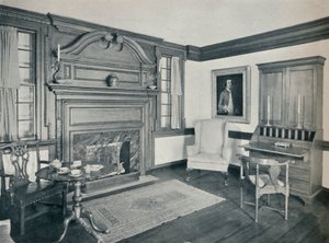 Obývací pokoj domu Francise Corbina, v Edenton, postavený v roce 1758, 1930 od Unbekannt