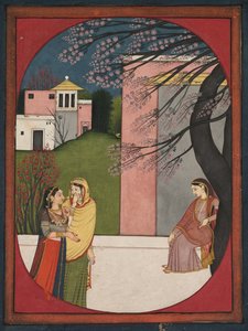 Zamilovaná hrdinka ze Sat Sai z Bihari, 1780-90. od Unbekannt