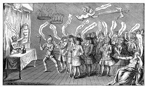 Kouzelník nebo Cungerer. Anglická důvěřivost: or, Yere all Bottled, 1749 od Unbekannt