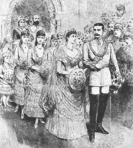 Sňatek princezny Beatrice s princem Jindřichem z Battenbergu...1885, 1901. od Unbekannt