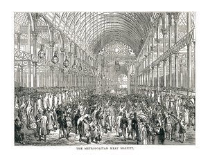 Metropolitní masný trh, 1878 od Unbekannt