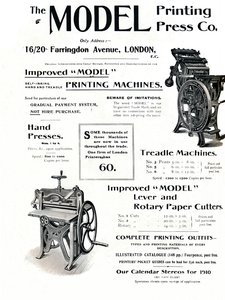 The Model Printing Press Co., 1910 od Unbekannt