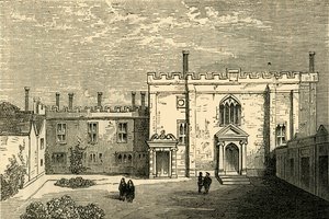 Klášter sv. Jana Jeruzalémského, Clerkenwell – Kaple z jihu, c1872. od Unbekannt