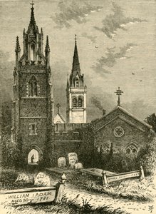 Zádušní kaple a nový kostel, Woburn, 1898. od Unbekannt