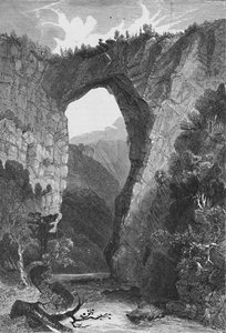 Přírodní most, Virginie, 1883 od Unbekannt