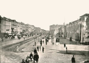 Něvský prospekt, Petrohrad, Rusko, 1895. od Unbekannt