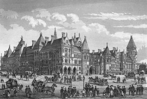 The New Law Courts, Westminster, Londýn, c1878 1878 od Unbekannt