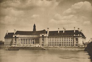 Nový palác na Temži, který je sídlem londýnské krajské rady, c1935. od Unbekannt