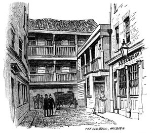 Zájezdový hostinec Old Bell, Holborn, Londýn, 1887 od Unbekannt