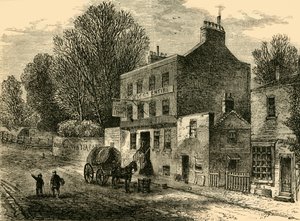 The Old Crown Inn, Highgate, 1830, c1876. od Unbekannt