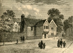 Stará fara, Stoke Newington, v roce 1858, c1876. od Unbekannt