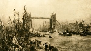 Slavnostní otevření Tower Bridge, c1894. od Unbekannt