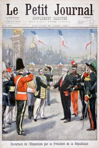 Zahájení všeobecné výstavy prezidentem republiky, Paříž, 1900 od Unbekannt