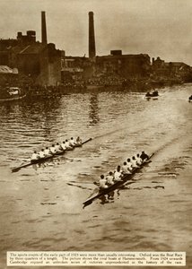 Oxford a Cambridge Boat Race, Londýn, 1923, 1935. od Unbekannt