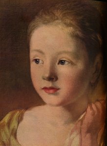 The Painters Daughters Chasing a Butterfly, detail, c1756, 1937 od Unbekannt