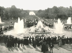 Palácové fontány, Versailles, Francie, 1895. od Unbekannt