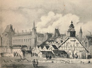 Pompe de la Samaritaine v roce 1635, 1915 od Unbekannt