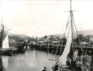 Přístav Hobart, Tasmánie, Austrálie, 1895. od Unbekannt