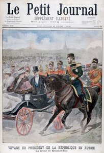 Prezident Francouzské republiky hodnotí vojska, Krasnoje Selo, Rusko, 1902 od Unbekannt