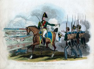 Princ Oranžský rozdává své medaile, 1815 od Unbekannt