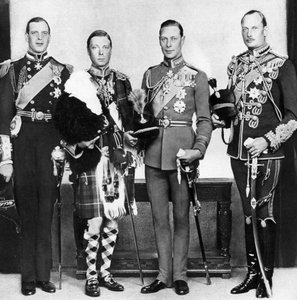 Princ z Walesu se svými bratry, c1930 od Unbekannt