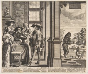 Marnotratný syn opouští domov, ca. 1636. od Unbekannt