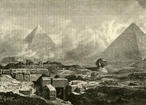 Pyramidy a Sfinga, 1890. od Unbekannt