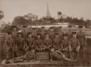 The Quartermasters Staff of the 1st Royal Munster Fusiliers, Rangún, Barma, 1913 od Unbekannt