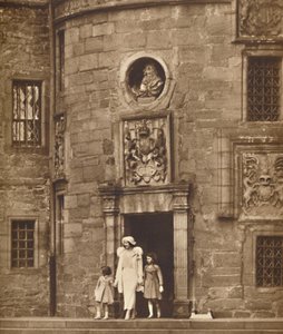 Královna ve svém starém domě, zámek Glamis, c1936 1937 od Unbekannt