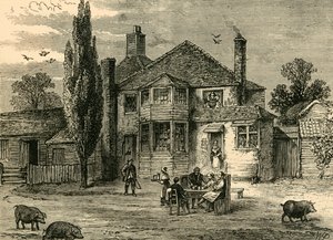 The Queens Head and Artyčok., c1876. od Unbekannt