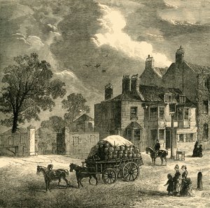 The Red Cow Inn, Hammersmith, c1878. od Unbekannt