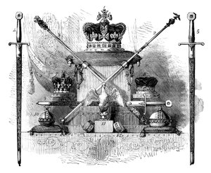 The Regalia of England, c1820 c1895 od Unbekannt