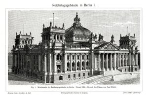 Reichstag, Berlín, Německo, konec 19. století od Unbekannt