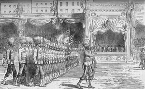The Review at Cairo: March Past of the Beloochees, c1880 od Unbekannt