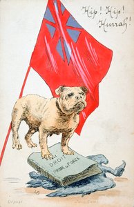 The Right Precedes the Force, Francouzská pohlednice z první světové války, 1914-1918 od Unbekannt