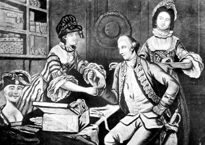Rival Milliners, 1770 od Unbekannt
