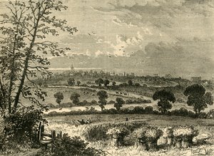 The Roman Road, Tufnell Park, v roce 1838, c1876. od Unbekannt