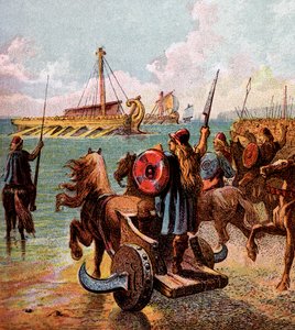 Římané dobyli Británii, c1850 od Unbekannt