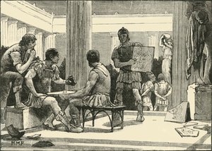 Římané v Korintu, 1890. od Unbekannt