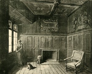 Místnost na Edinburském hradě, ve které James VI. Narozen, 1890. od Unbekannt