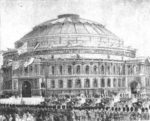 Royal Albert Hall, 1871: Otevřena královnou Viktorií, 29. března 1901. od Unbekannt