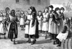 Královská zednářská škola pro dívky, St Johns Hill, Battersea Rise, Londýn, 1875 od Unbekannt