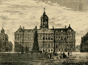 Královský palác, Amsterdam, 1890. od Unbekannt