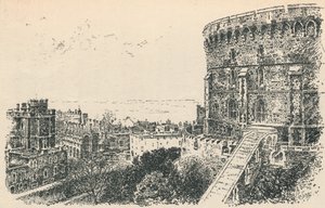 The Royal Tower from the King of Scotlands Lodging., 1895 od Unbekannt